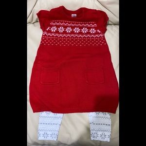 Gymboree Sweater Dress w/ Leggings
